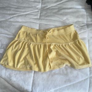Y2K Terry Cloth Yellow Skirt